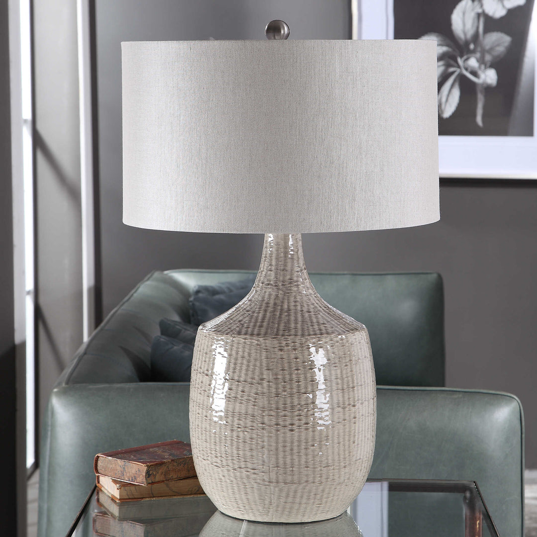 American Home Furniture Uttermost Felipe Gray Table Lamp