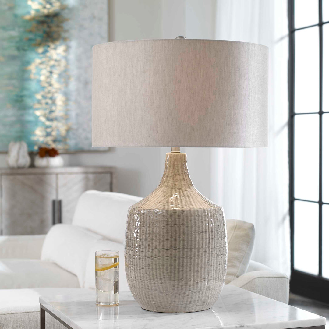 American Home Furniture Uttermost Felipe Gray Table Lamp