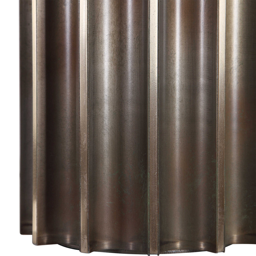American Home Furniture Uttermost Khalio Gun Metal Table Lamp