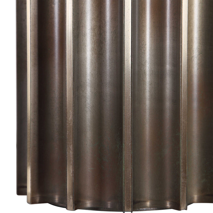 American Home Furniture Uttermost Khalio Gun Metal Table Lamp