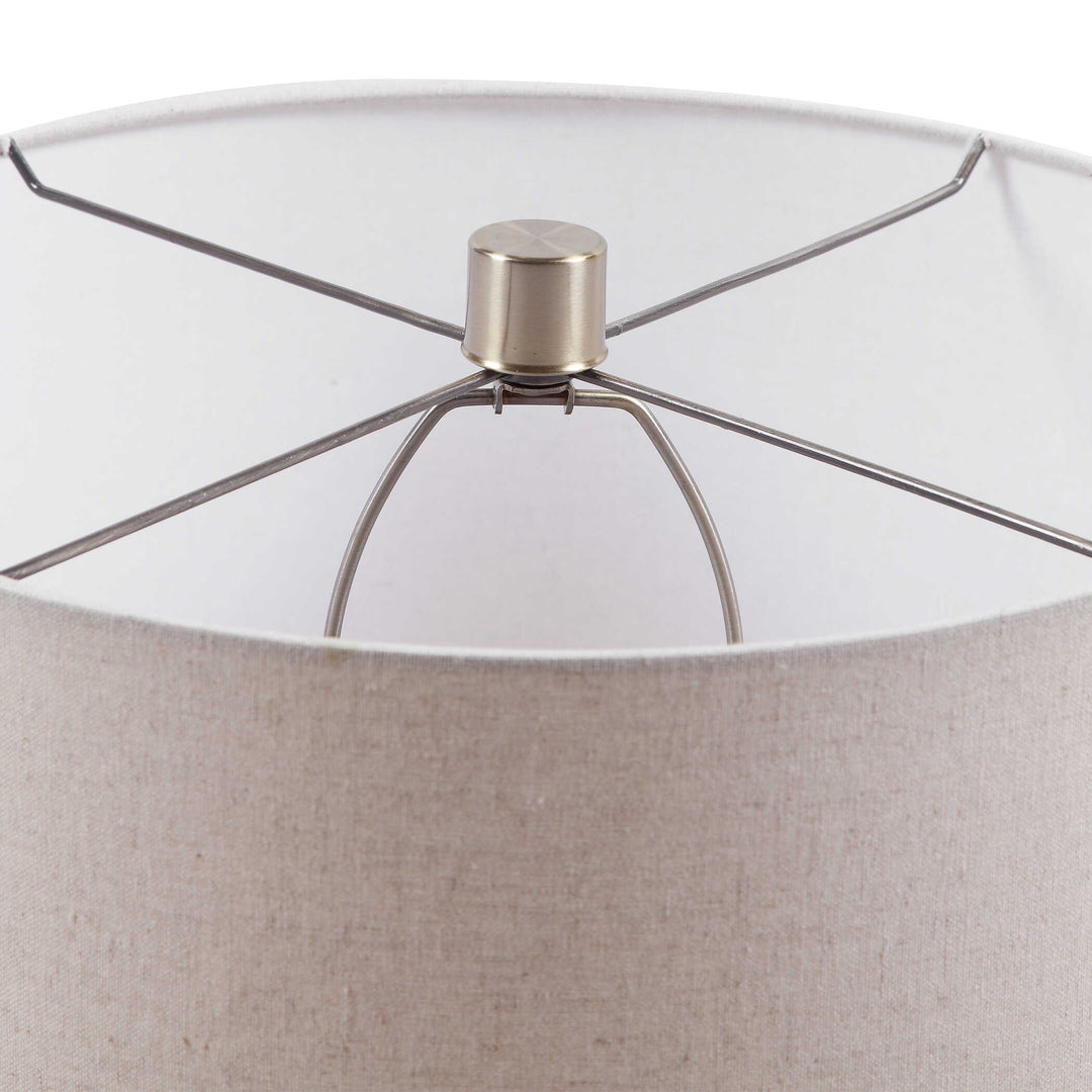 American Home Furniture Uttermost Callais Crackled Aqua Table Lamp