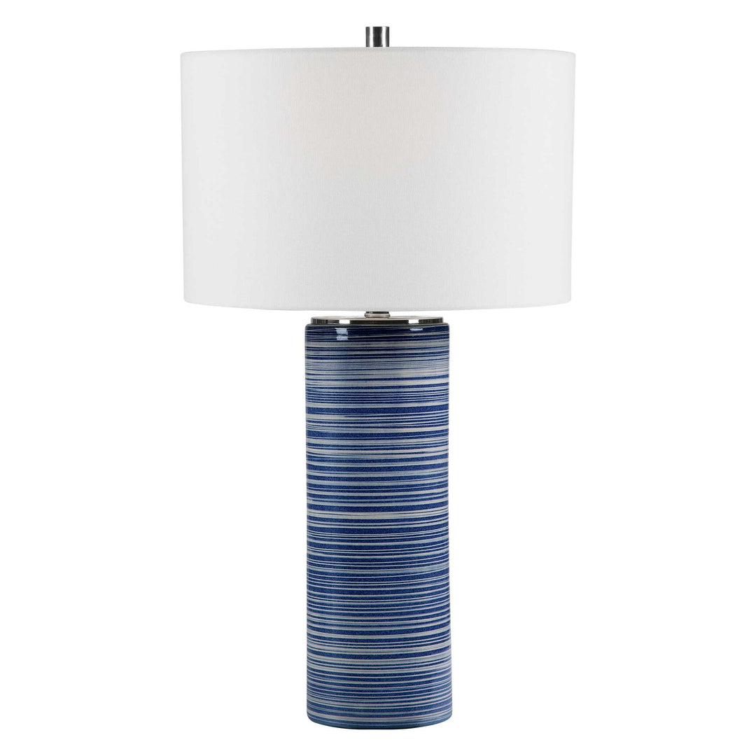 American Home Furniture Uttermost Montauk Striped Table Lamp