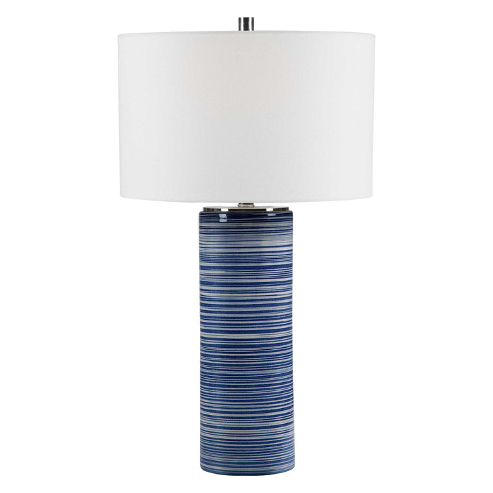 American Home Furniture Uttermost Montauk Striped Table Lamp