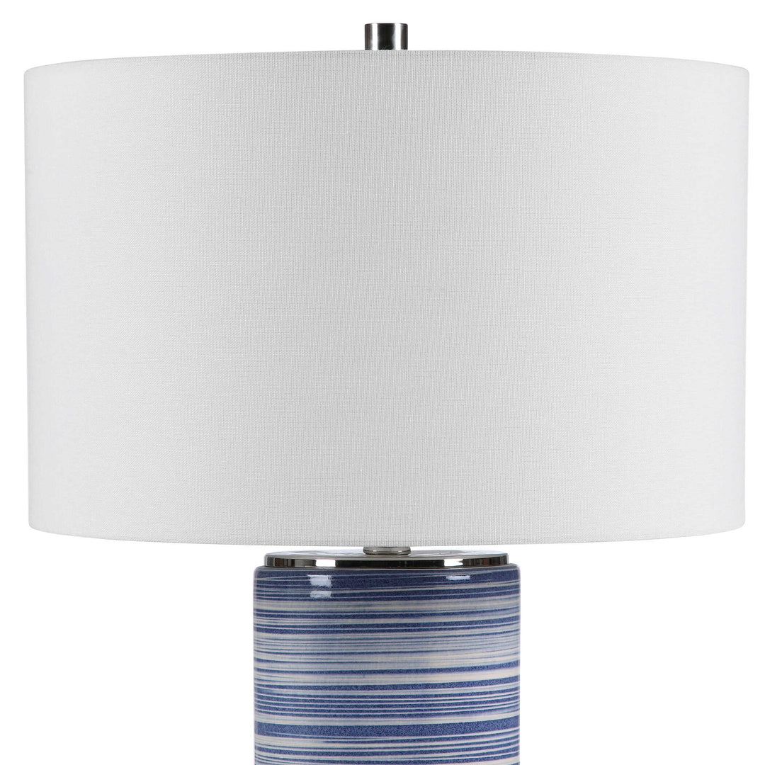 American Home Furniture Uttermost Montauk Striped Table Lamp
