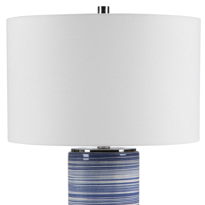 American Home Furniture Uttermost Montauk Striped Table Lamp