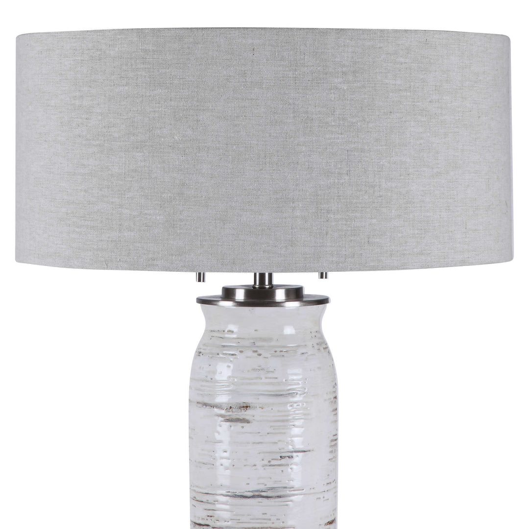 American Home Furniture Uttermost Lenta White Table Lamp