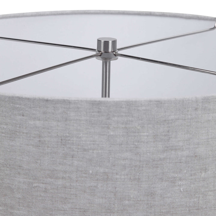 American Home Furniture Uttermost Lenta White Table Lamp