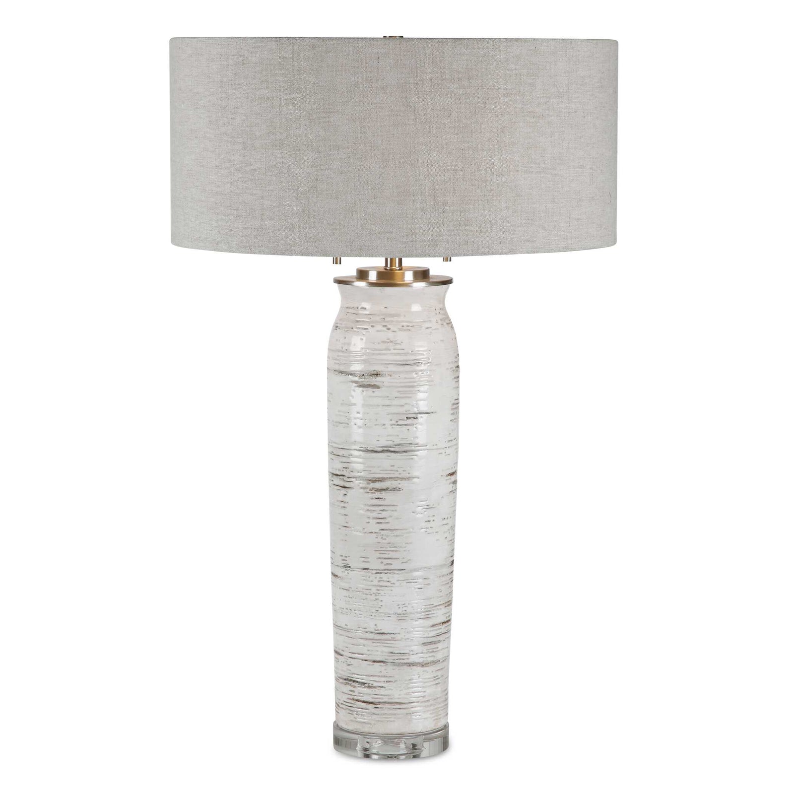 American Home Furniture Uttermost Lenta White Table Lamp