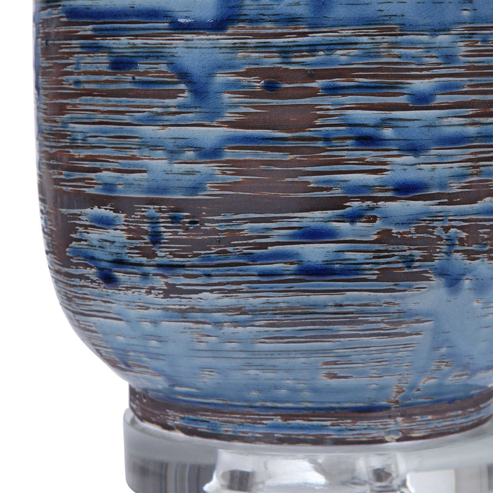 American Home Furniture Uttermost Magellan Blue Table Lamp