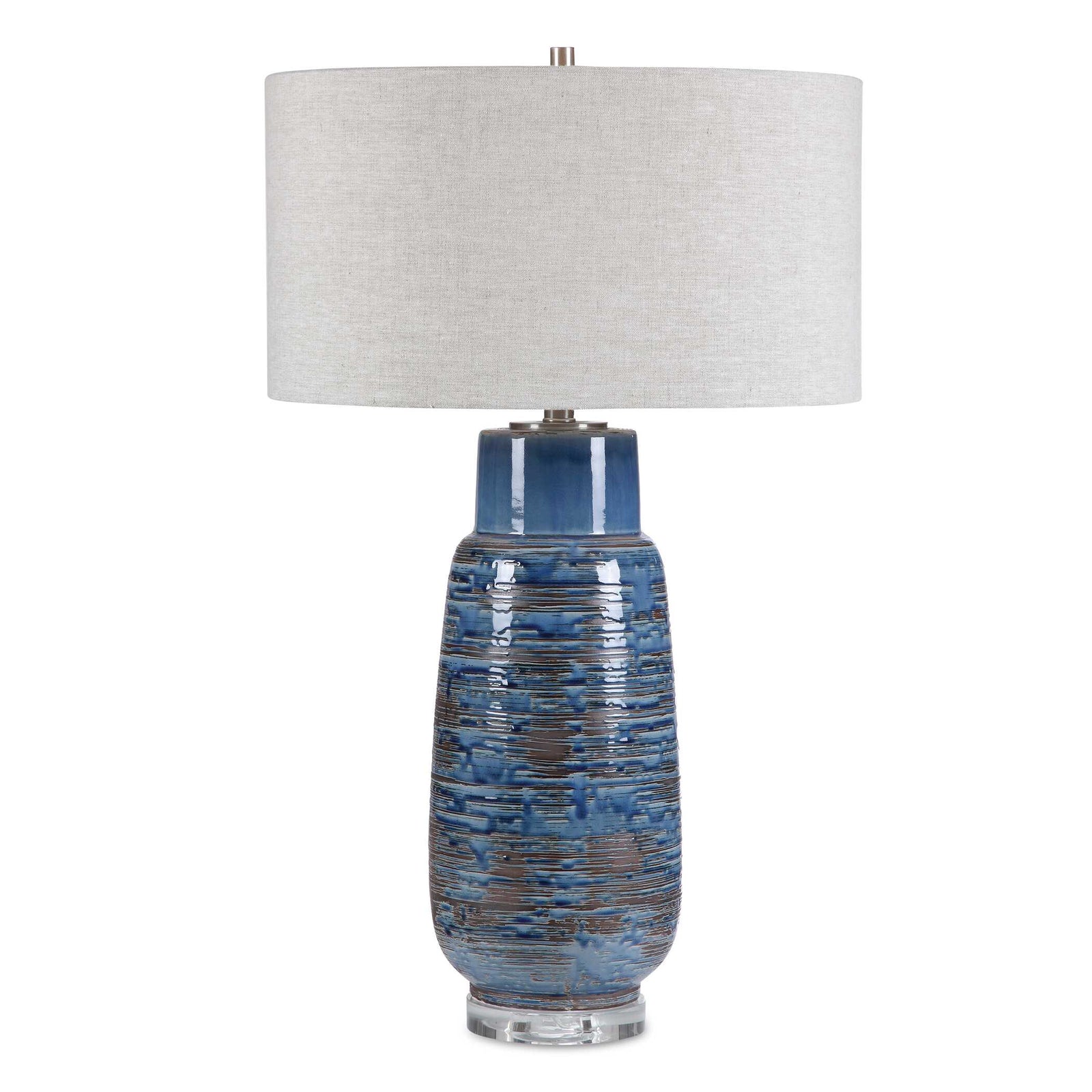 American Home Furniture Uttermost Magellan Blue Table Lamp