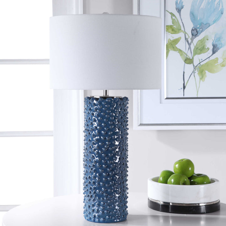 American Home Furniture Uttermost Ciji Blue Table Lamp