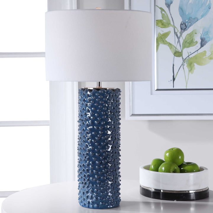American Home Furniture Uttermost Ciji Blue Table Lamp