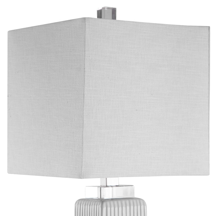 American Home Furniture Uttermost Bennett White Buffet Lamp