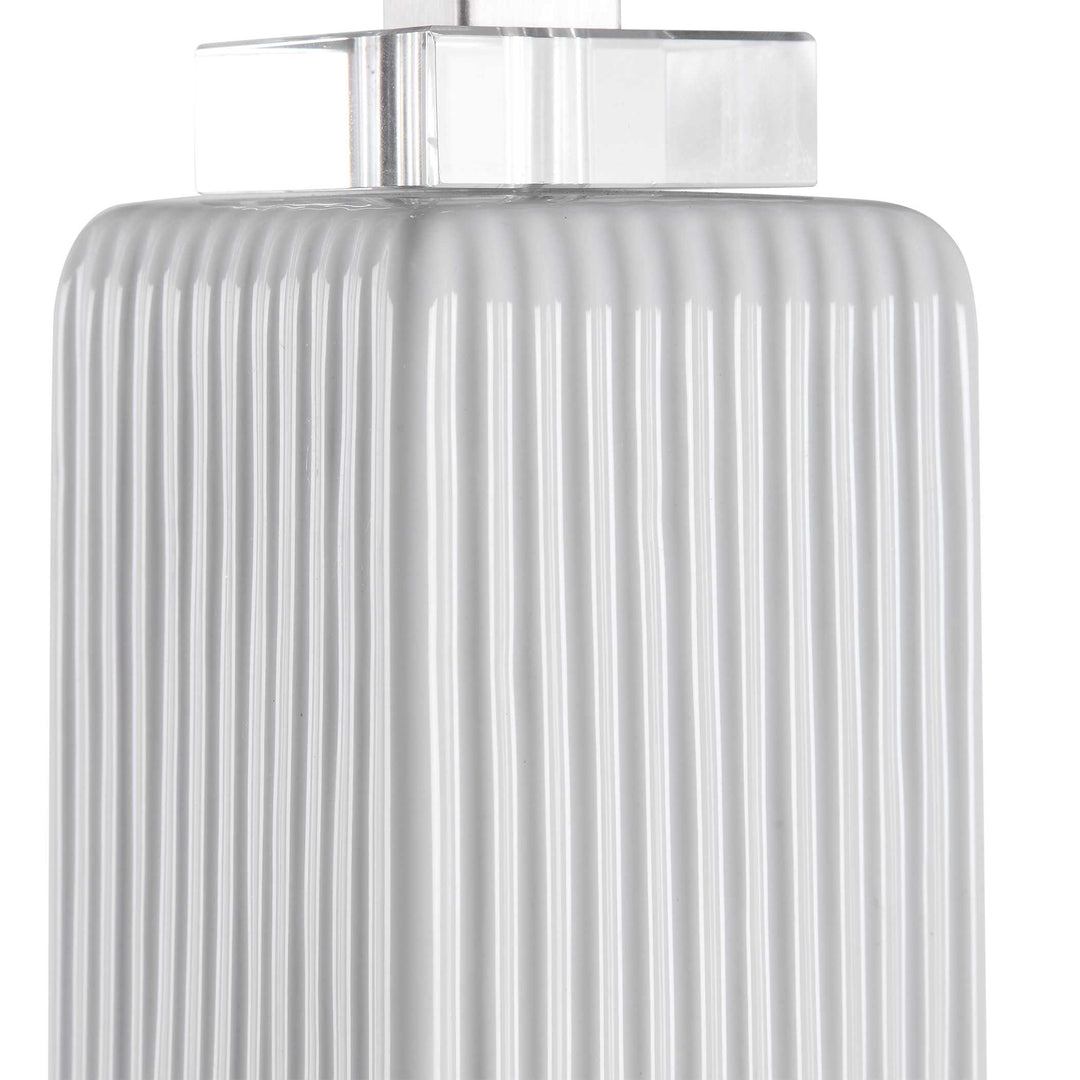 American Home Furniture Uttermost Bennett White Buffet Lamp