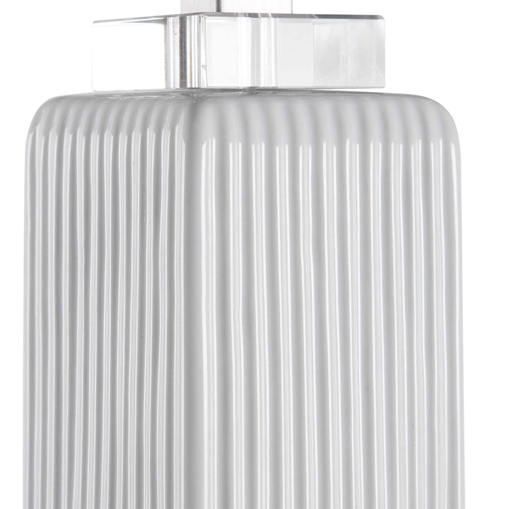 American Home Furniture Uttermost Bennett White Buffet Lamp