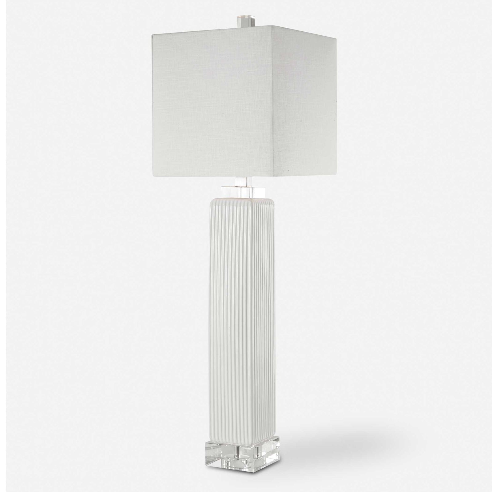 American Home Furniture Uttermost Bennett White Buffet Lamp