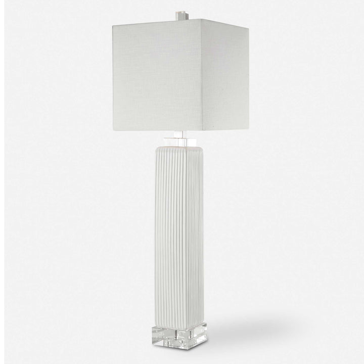 American Home Furniture Uttermost Bennett White Buffet Lamp
