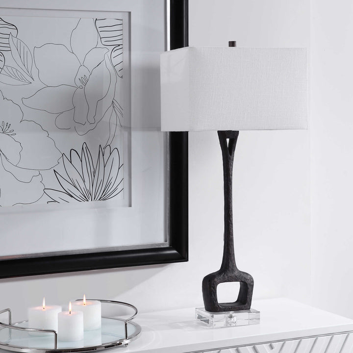 American Home Furniture Uttermost Darbie Iron Table Lamp