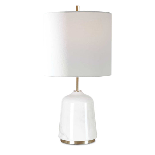 American Home Furniture Uttermost Eloise White Marble Table Lamp