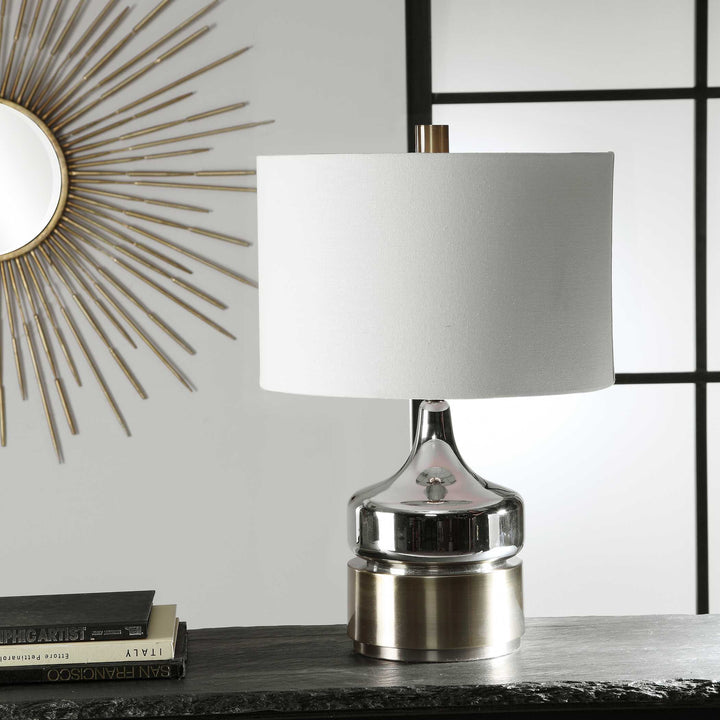 American Home Furniture Uttermost Como Chrome Table Lamp