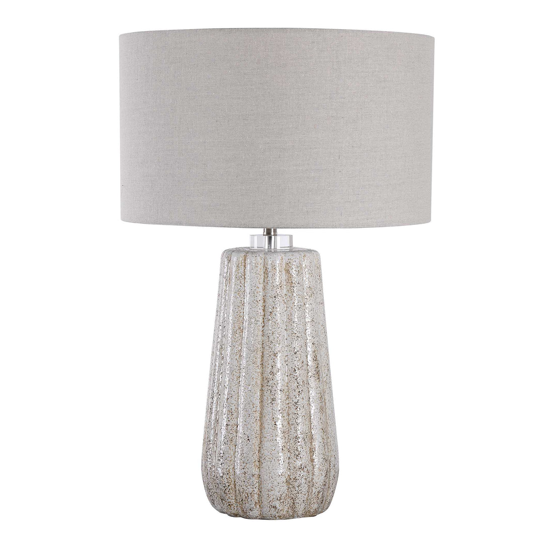 American Home Furniture Uttermost Pikes Stone-ivory Table Lamp