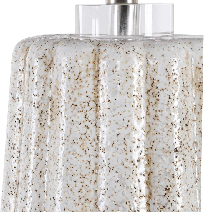 American Home Furniture Uttermost Pikes Stone-ivory Table Lamp