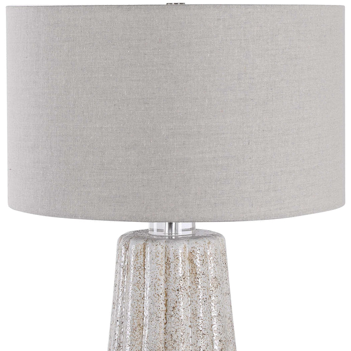 American Home Furniture Uttermost Pikes Stone-ivory Table Lamp
