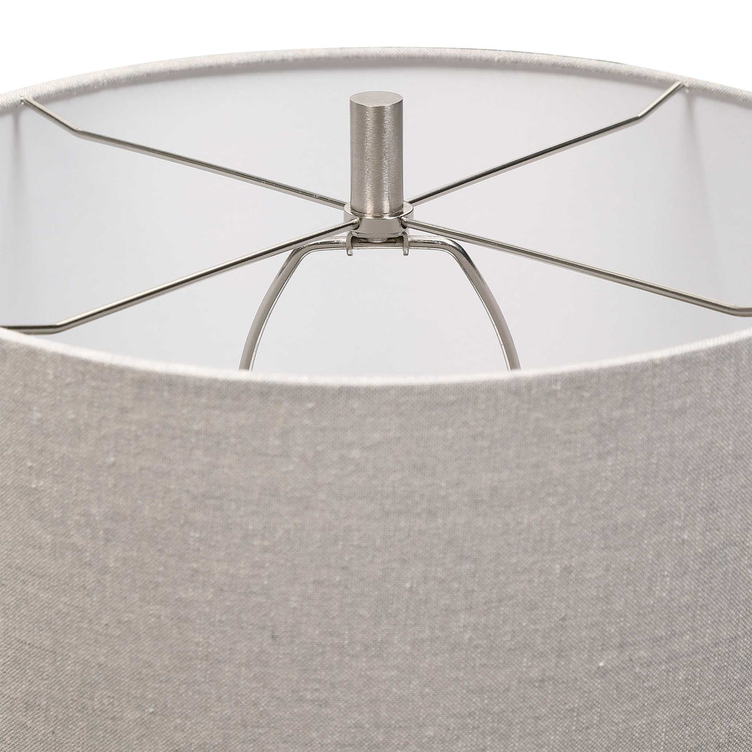 American Home Furniture Uttermost Comanche White Crackle Table Lamp