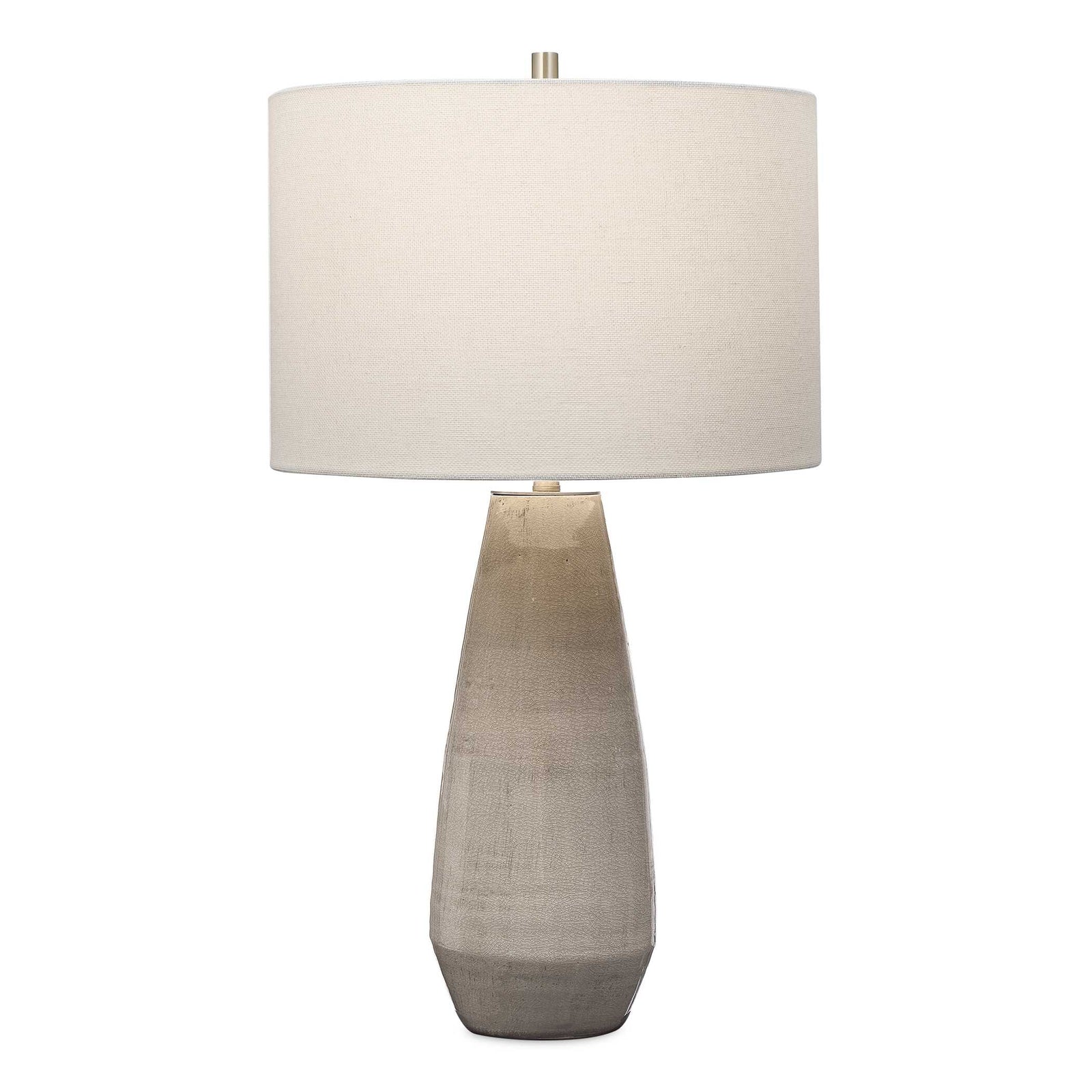 American Home Furniture Uttermost Volterra Taupe-gray Table Lamp