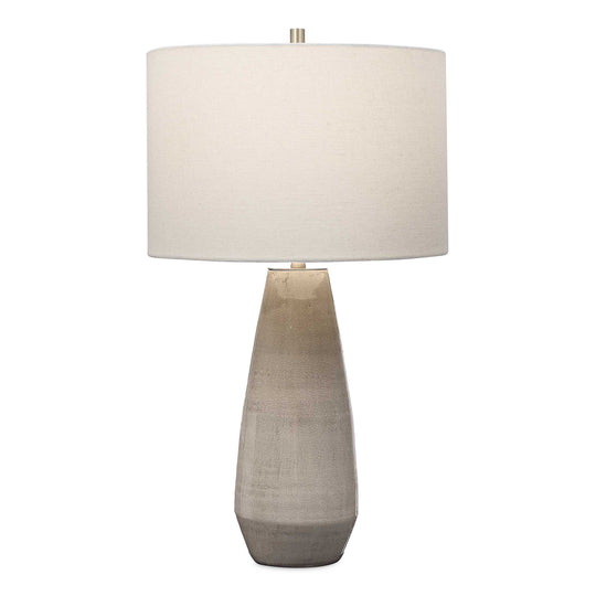American Home Furniture Uttermost Volterra Taupe-gray Table Lamp