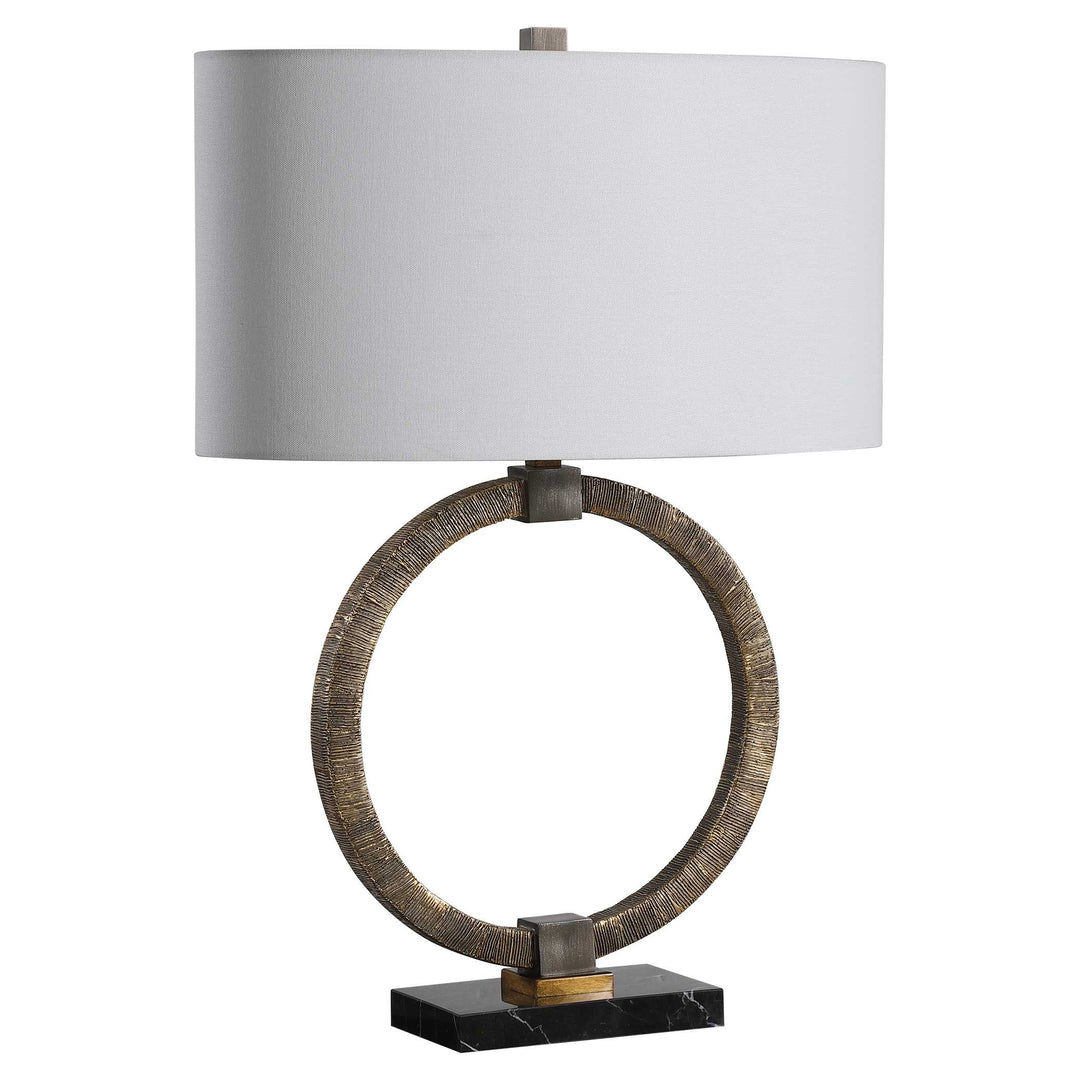 American Home Furniture Uttermost Relic Aged Gold Table Lamp