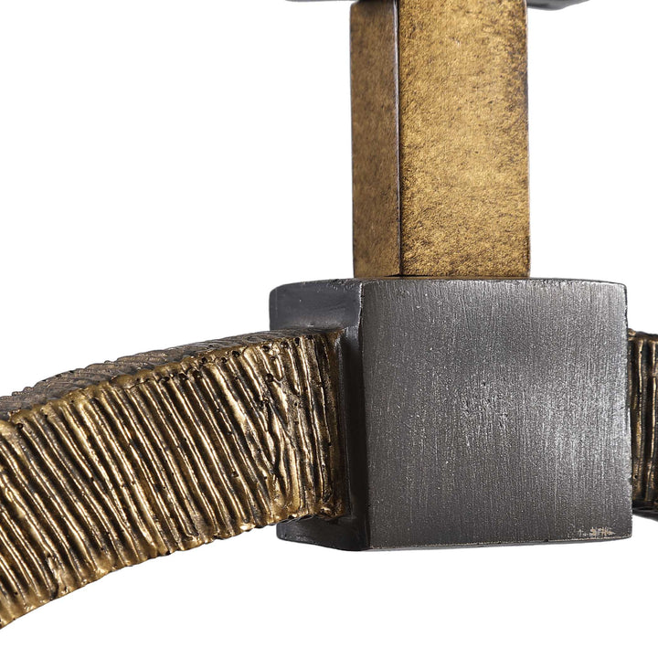 American Home Furniture Uttermost Relic Aged Gold Table Lamp