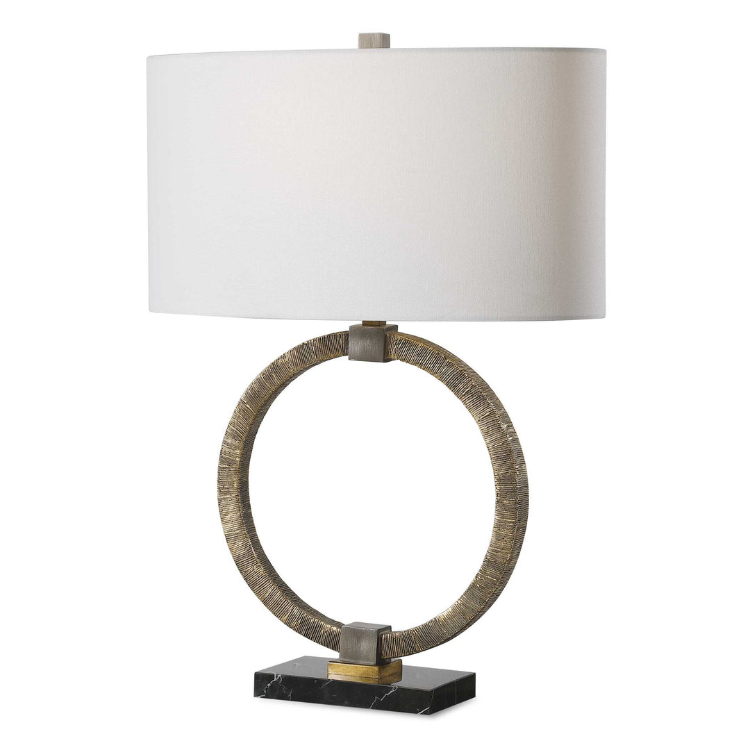 American Home Furniture Uttermost Relic Aged Gold Table Lamp