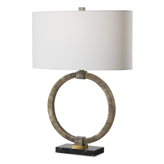 American Home Furniture Uttermost Relic Aged Gold Table Lamp