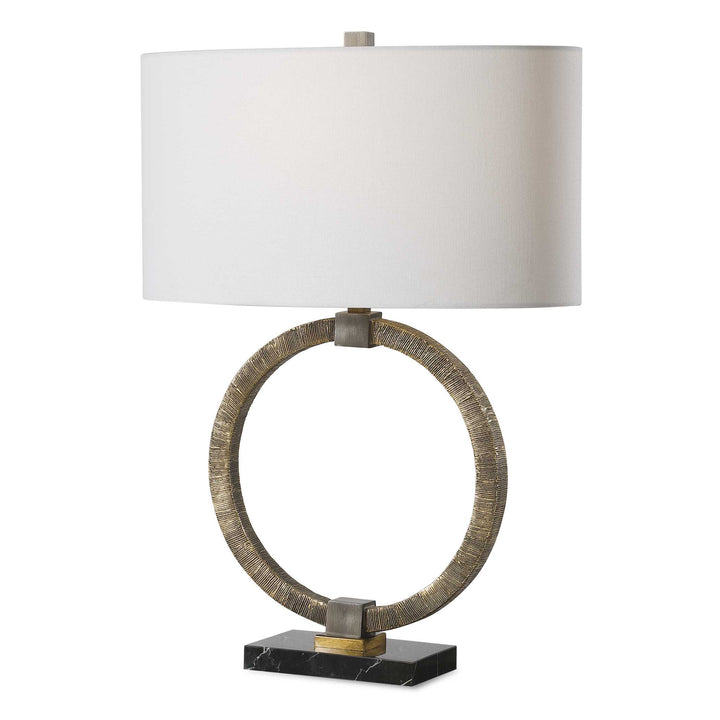 American Home Furniture Uttermost Relic Aged Gold Table Lamp