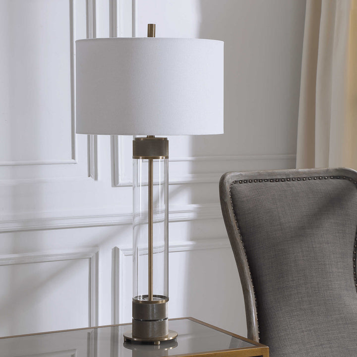 American Home Furniture Uttermost Anmer Industrial Table Lamp