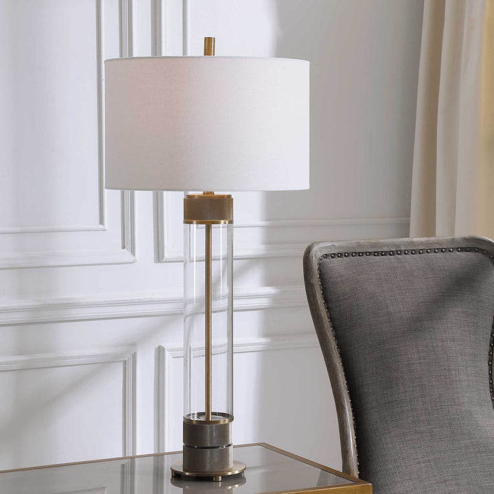 American Home Furniture Uttermost Anmer Industrial Table Lamp