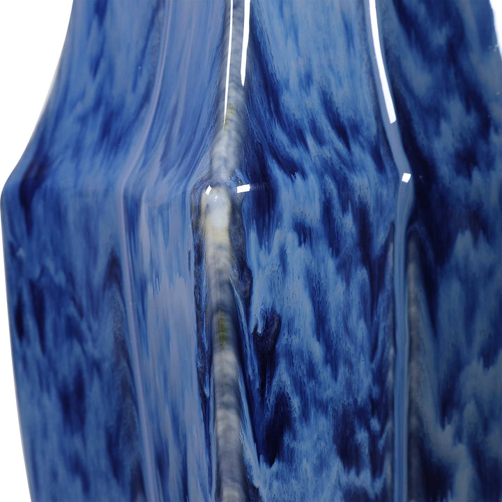 American Home Furniture Uttermost Everard Blue Table Lamp