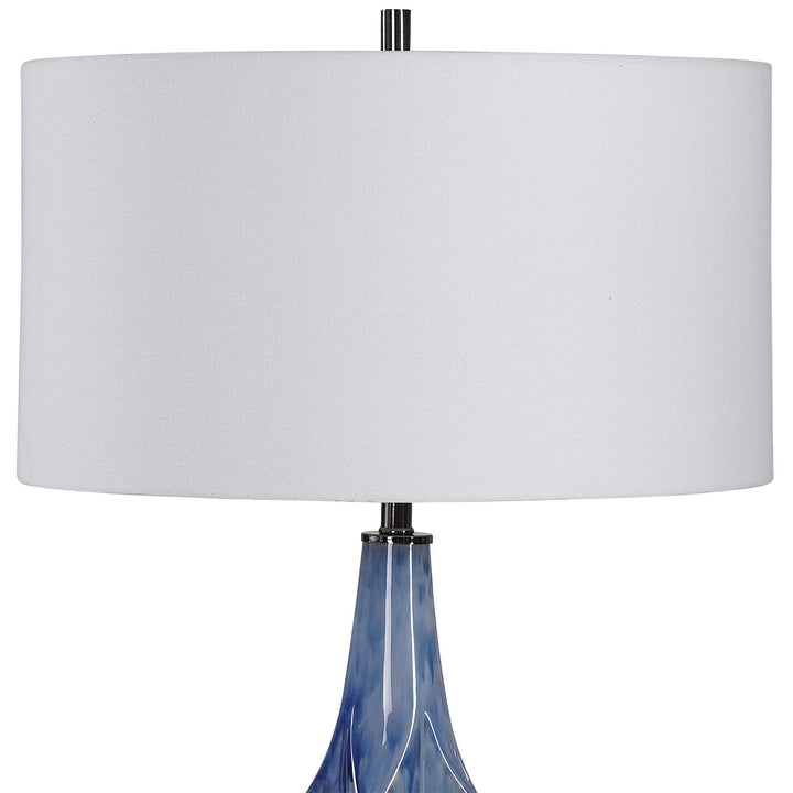 American Home Furniture Uttermost Everard Blue Table Lamp