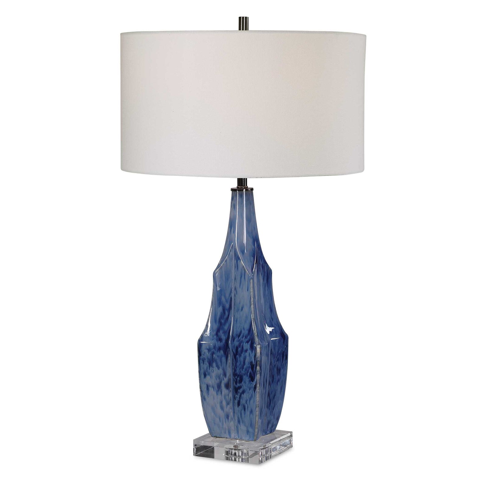 American Home Furniture Uttermost Everard Blue Table Lamp