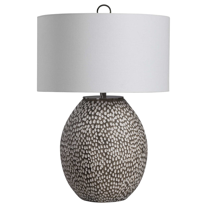 American Home Furniture Uttermost Cyprien Gray White Table Lamp