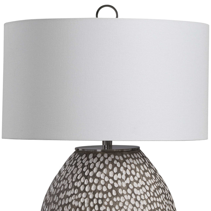 American Home Furniture Uttermost Cyprien Gray White Table Lamp