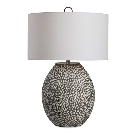 American Home Furniture Uttermost Cyprien Gray White Table Lamp