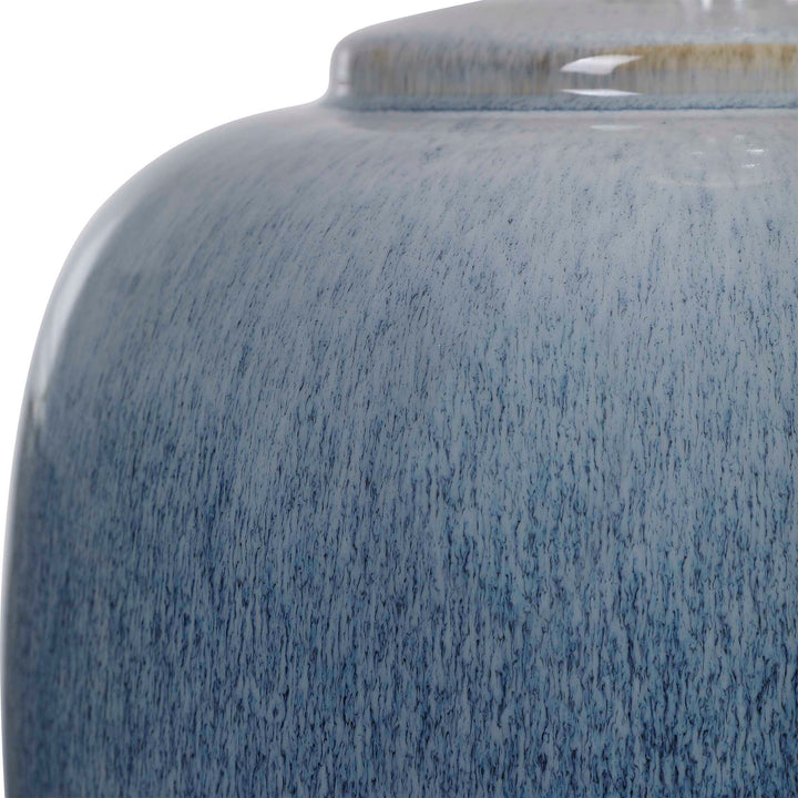 American Home Furniture Uttermost Blue Waters Ceramic Table Lamp