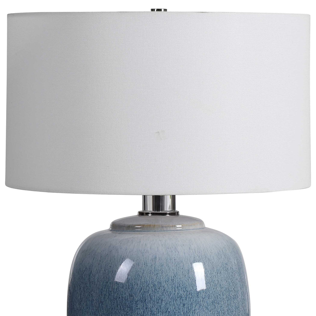 American Home Furniture Uttermost Blue Waters Ceramic Table Lamp