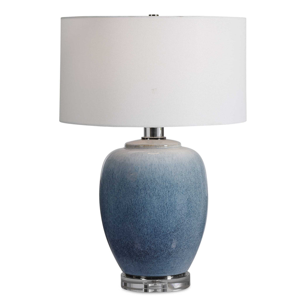 American Home Furniture Uttermost Blue Waters Ceramic Table Lamp