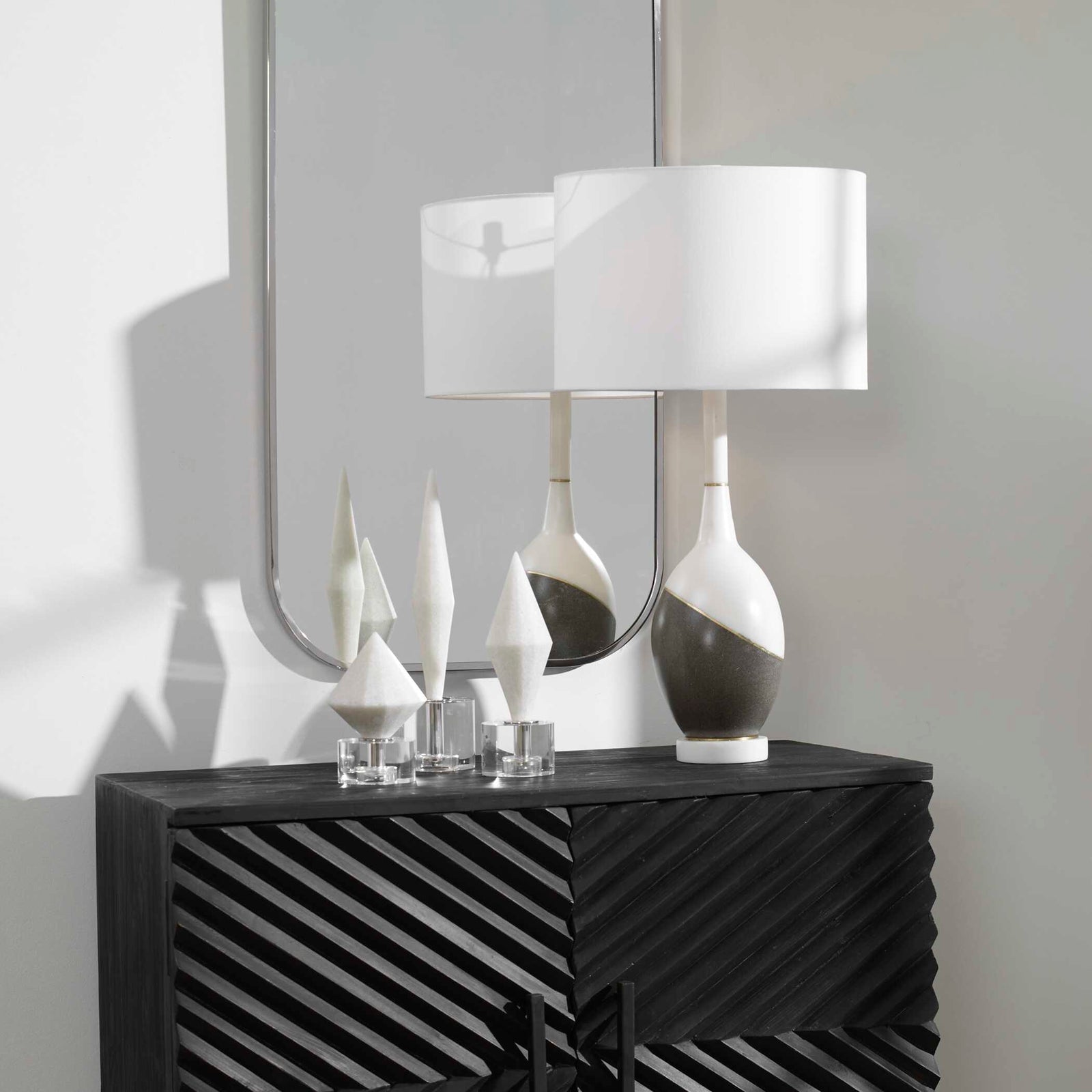 American Home Furniture Uttermost Tanali Modern Table Lamp