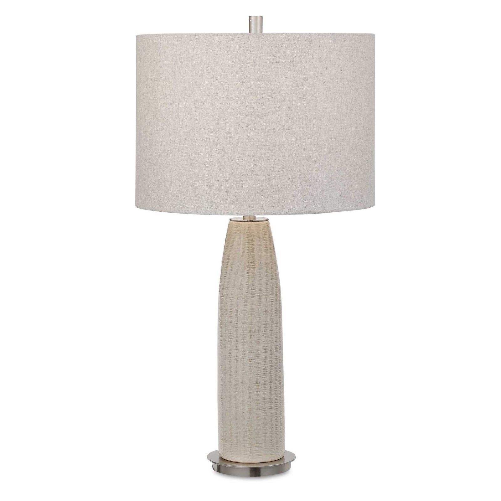 American Home Furniture Uttermost Delgado Light Gray Table Lamp