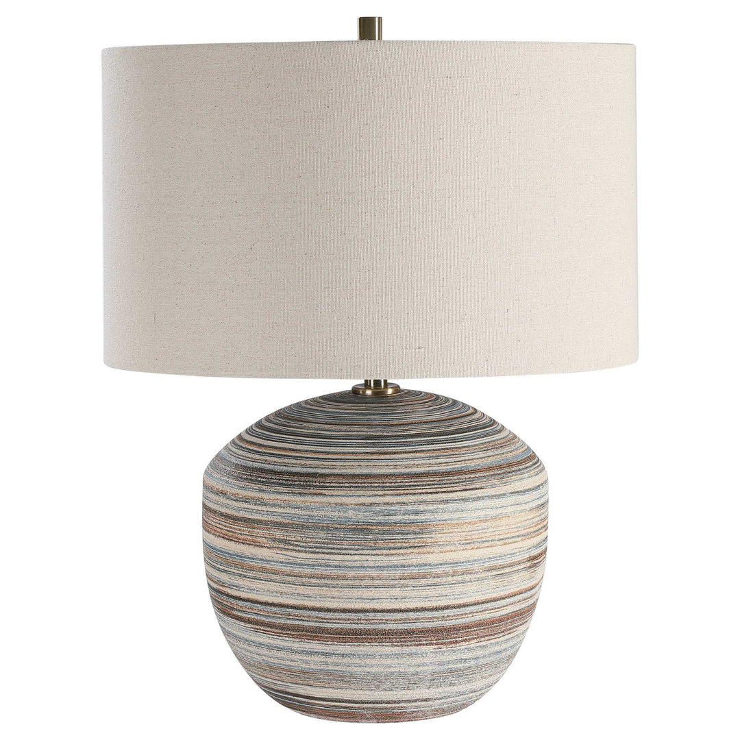 American Home Furniture Uttermost Prospect Striped Accent Lamp