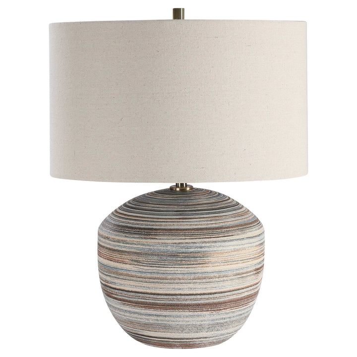 American Home Furniture Uttermost Prospect Striped Accent Lamp